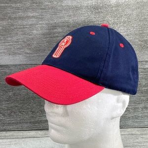 Kenworth Logo Spell out Trucker Adjustable Back Hat Blue Red Preowned